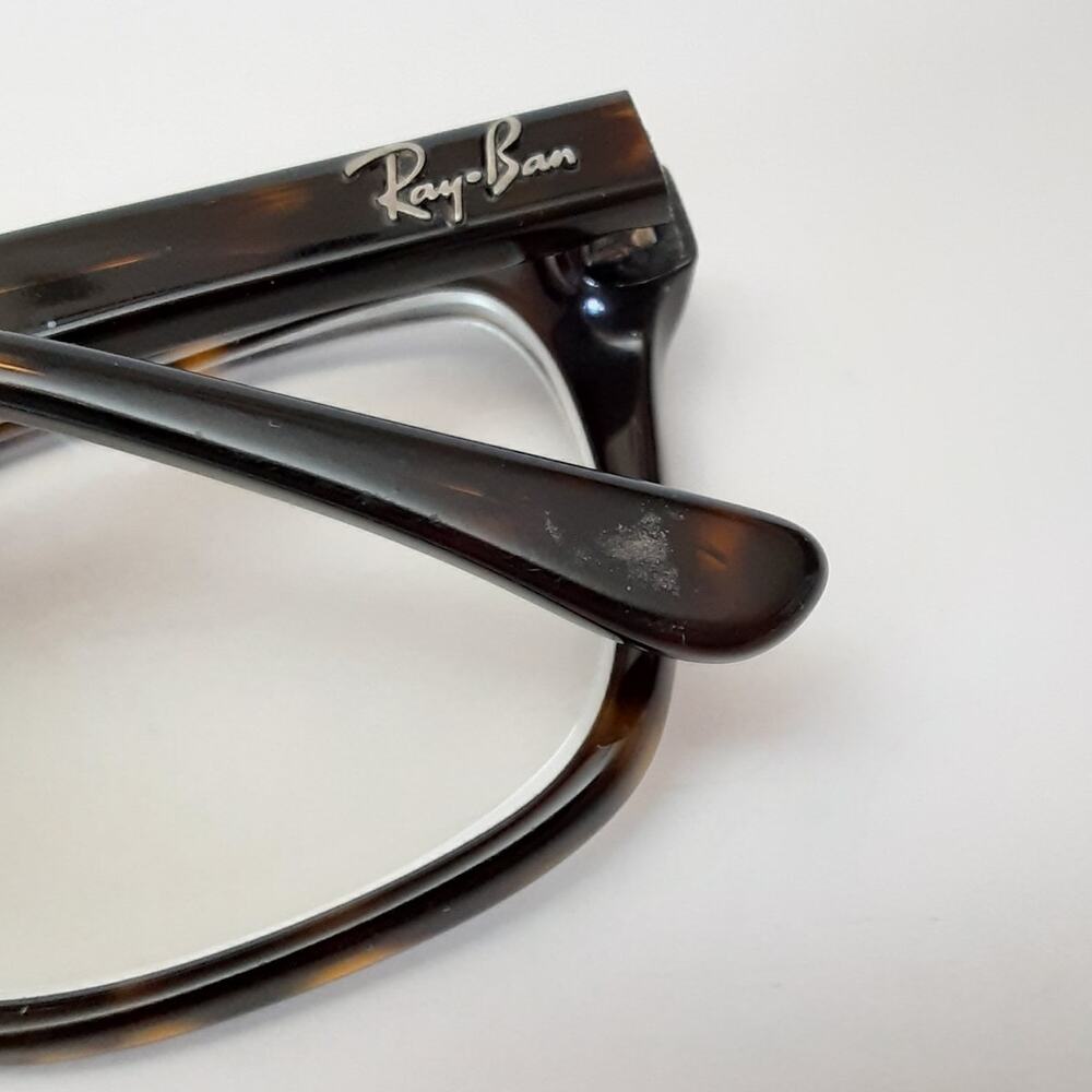 Ray Ban Tortoise Shell Eyeglasses RB 5228 Optics Rectangle Frames ONLY - Picture 12 of 16